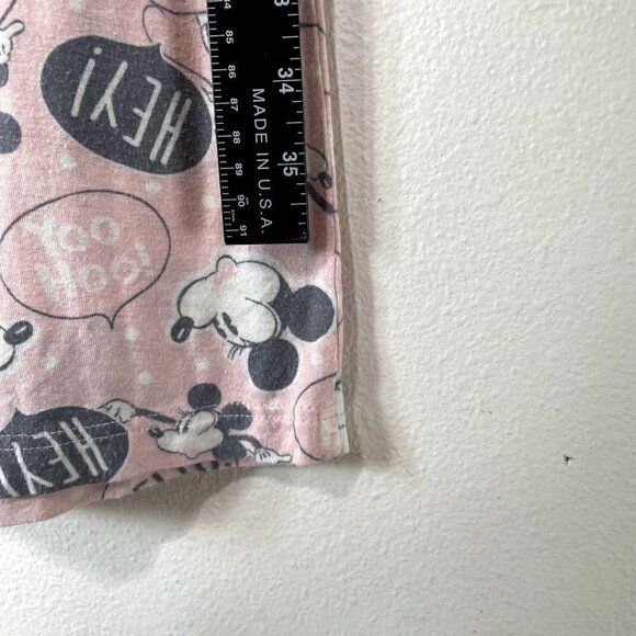 Disney Mickey & Minnis Mouse Pajama Set PJs Long Sleeve Juniors Medium 7-9 - Picture 7 of 7